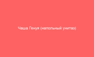 Чаша Генуя (напольный унитаз)